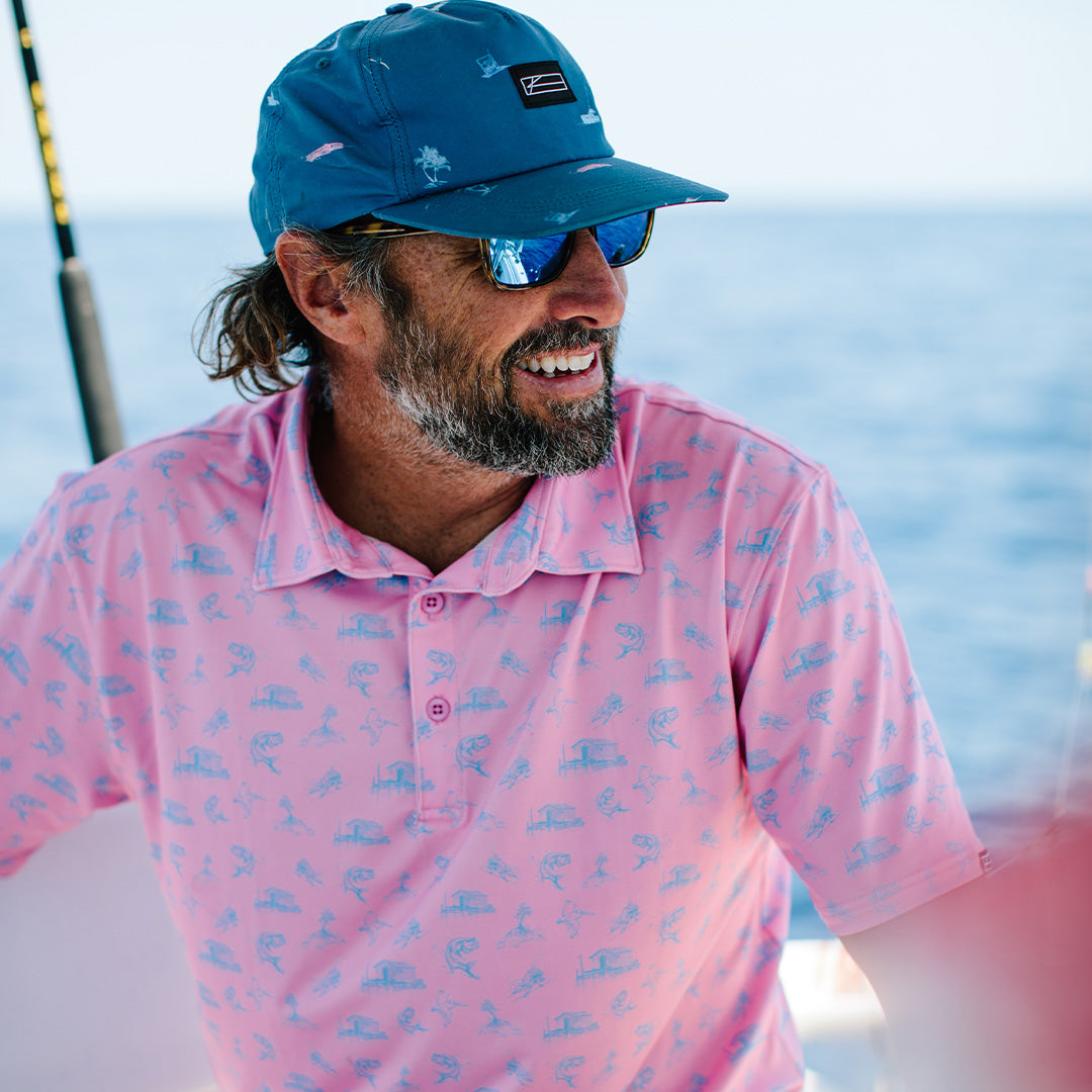 atlantic fish name polo polo Island in Multi Pink Dogwood Fish Camp Polo