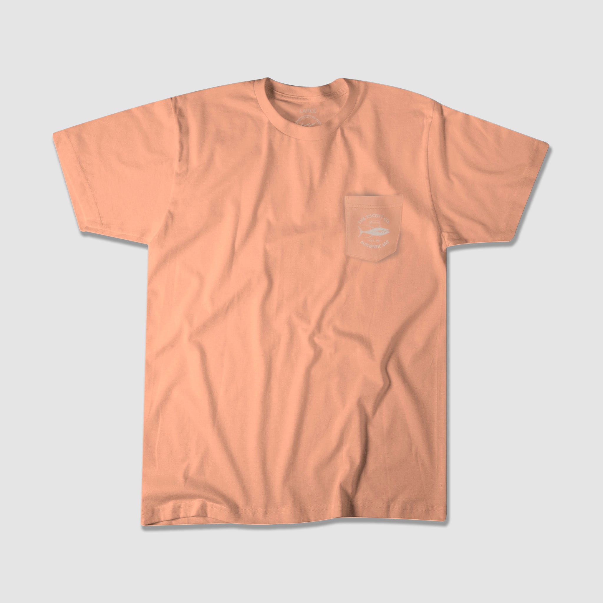 Ahi Club Pocket Tee - Orange Sherbet – KScott Art