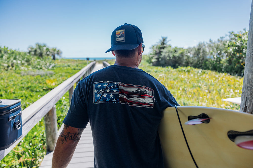 Americana Flag Fishing T-Shirt