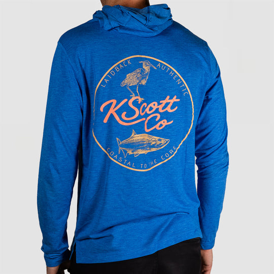 Coastal to the Core - Long Sleeve Hooded Fishing Shirt