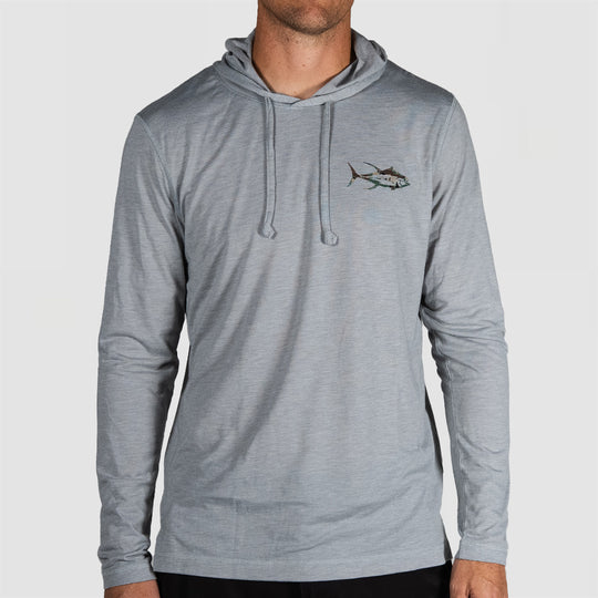 Camo Square Body - Long Sleeve Hooded Fishing Shirt