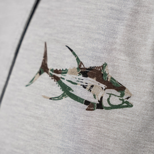 Camo Square Body - Long Sleeve Hooded Fishing Shirt