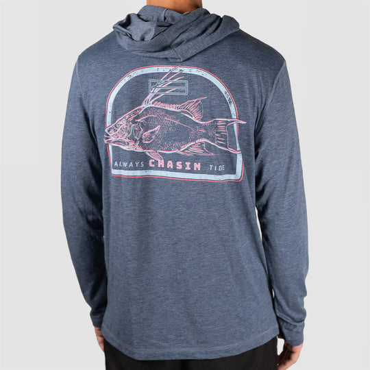 Hog Tied - Long Sleeve Hooded Fishing Shirt