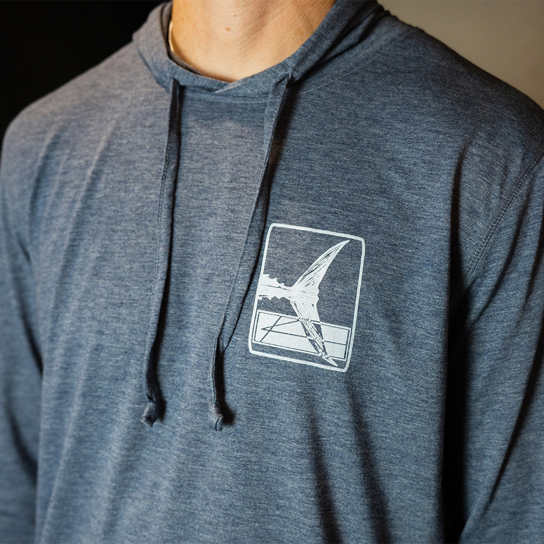 Tuna Tail - Long Sleeve Hooded Fishing Shirt