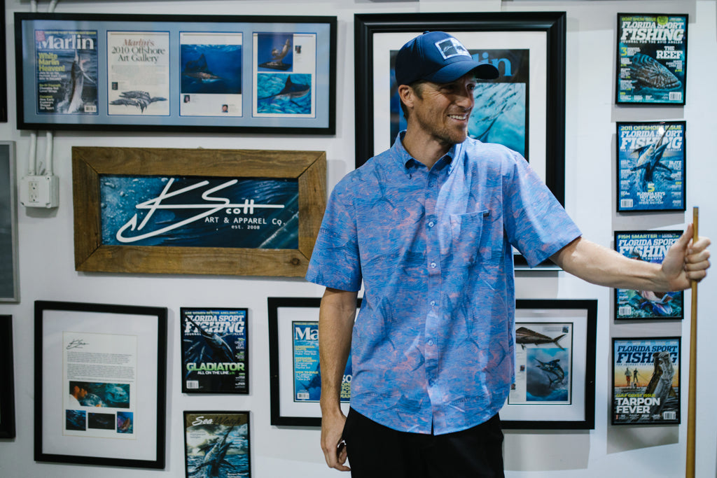 Wave Slam Islander Button Down Shirt