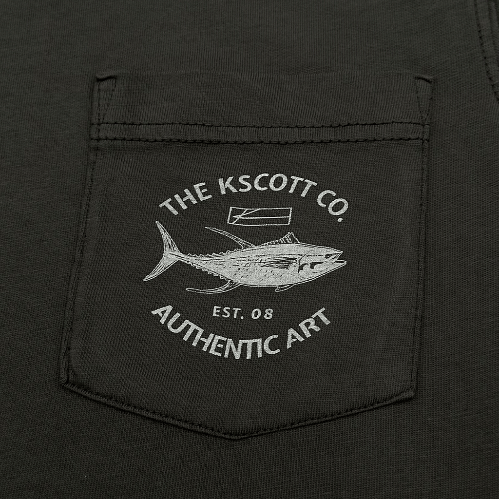 Ahi Club Pocket Tee - Pirate Black