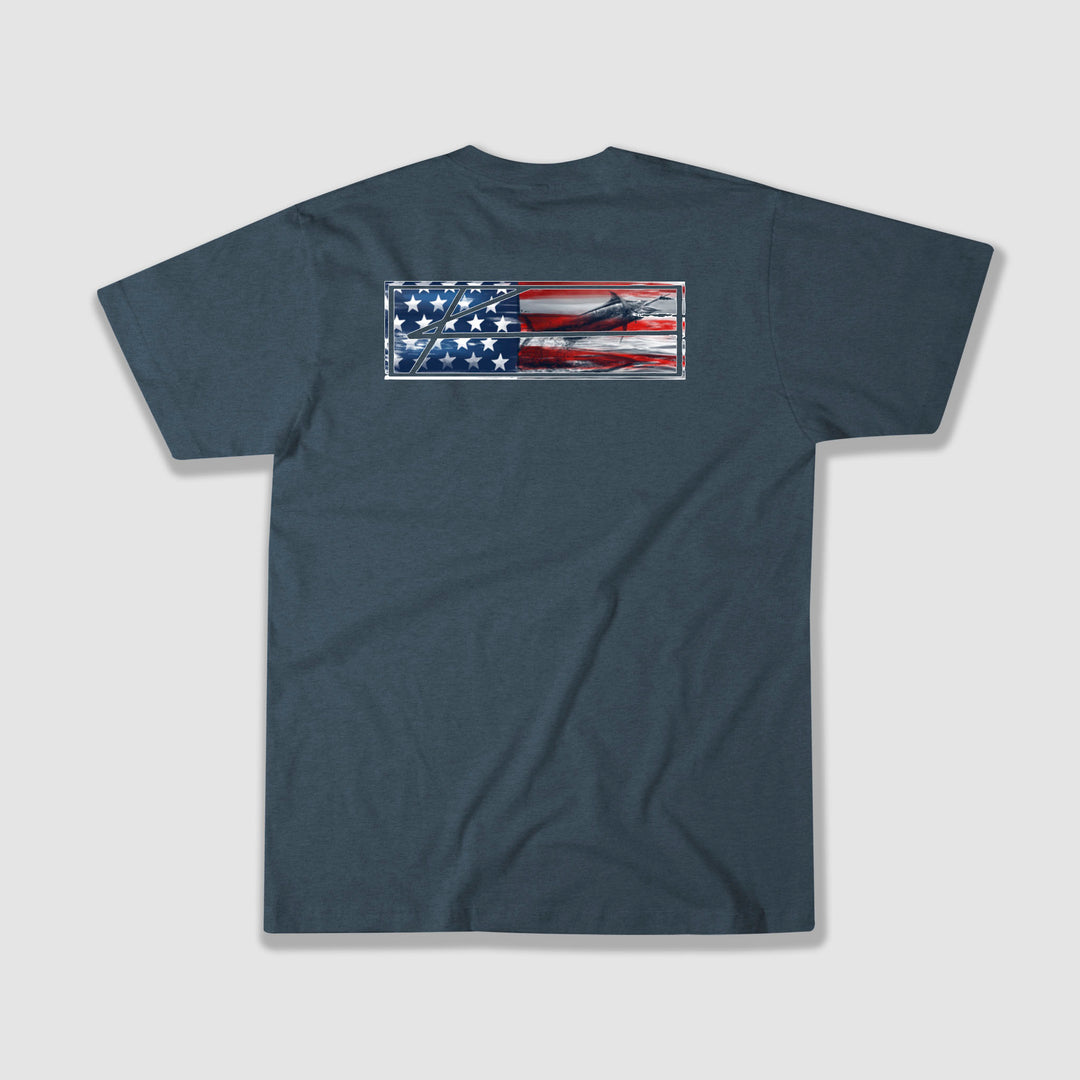Americana Flag Fishing T-Shirt