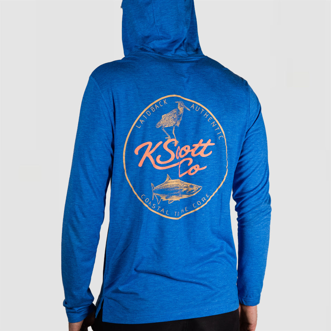 Coastal to the Core - Long Sleeve Hooded Fishing Shirt