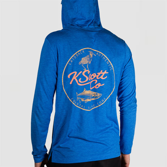 Coastal to the Core - Long Sleeve Hooded Fishing Shirt