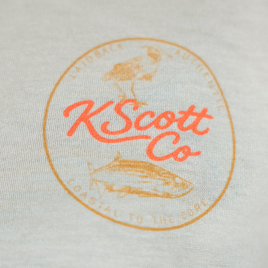 Coastal to the Core - Womans Flowy Crop Tee