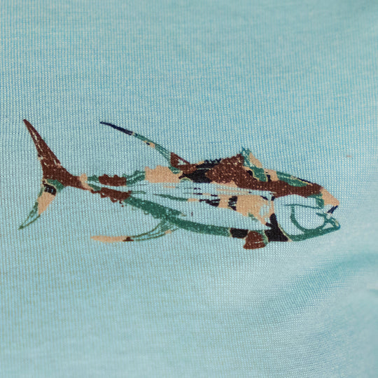 Camo Square Body - Womans Flowy Crop Tee