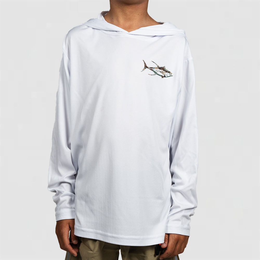 Camo Square Body - Youth LS Performance Hoodie