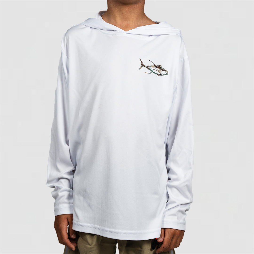 Camo Square Body - Youth LS Performance Hoodie