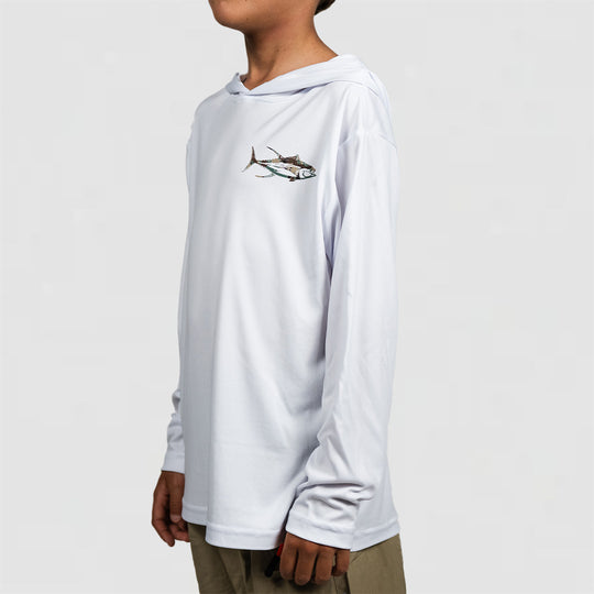 Camo Square Body - Youth LS Performance Hoodie