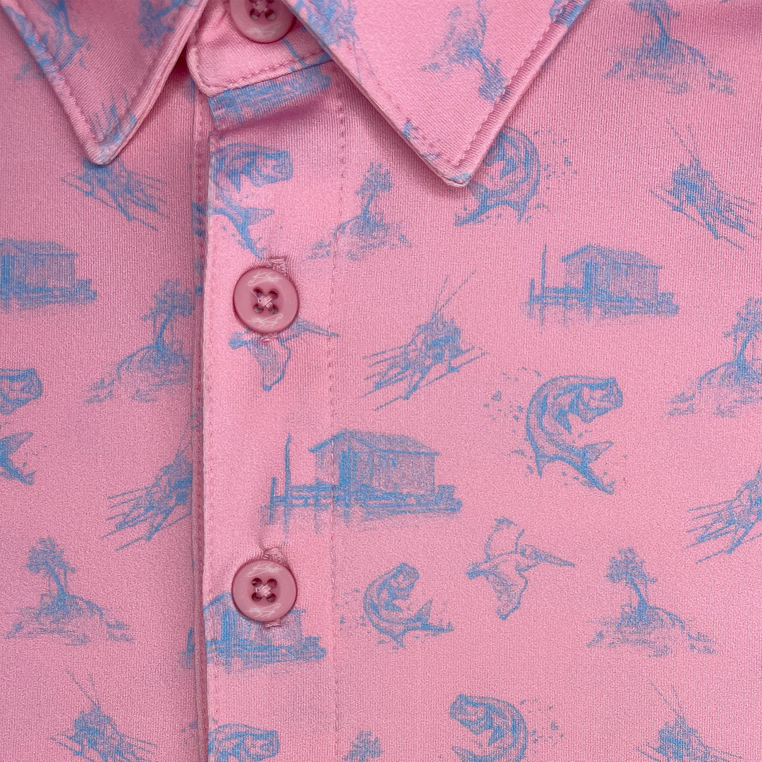 atlantic fish name polo polo Island in Multi Pink Dogwood Fish Camp Polo