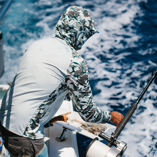 Rippin Tide Camo Hoodie - Forest