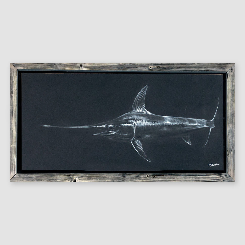 SwordFish Blacked Out - Swordfish Wall Art – KScott Art