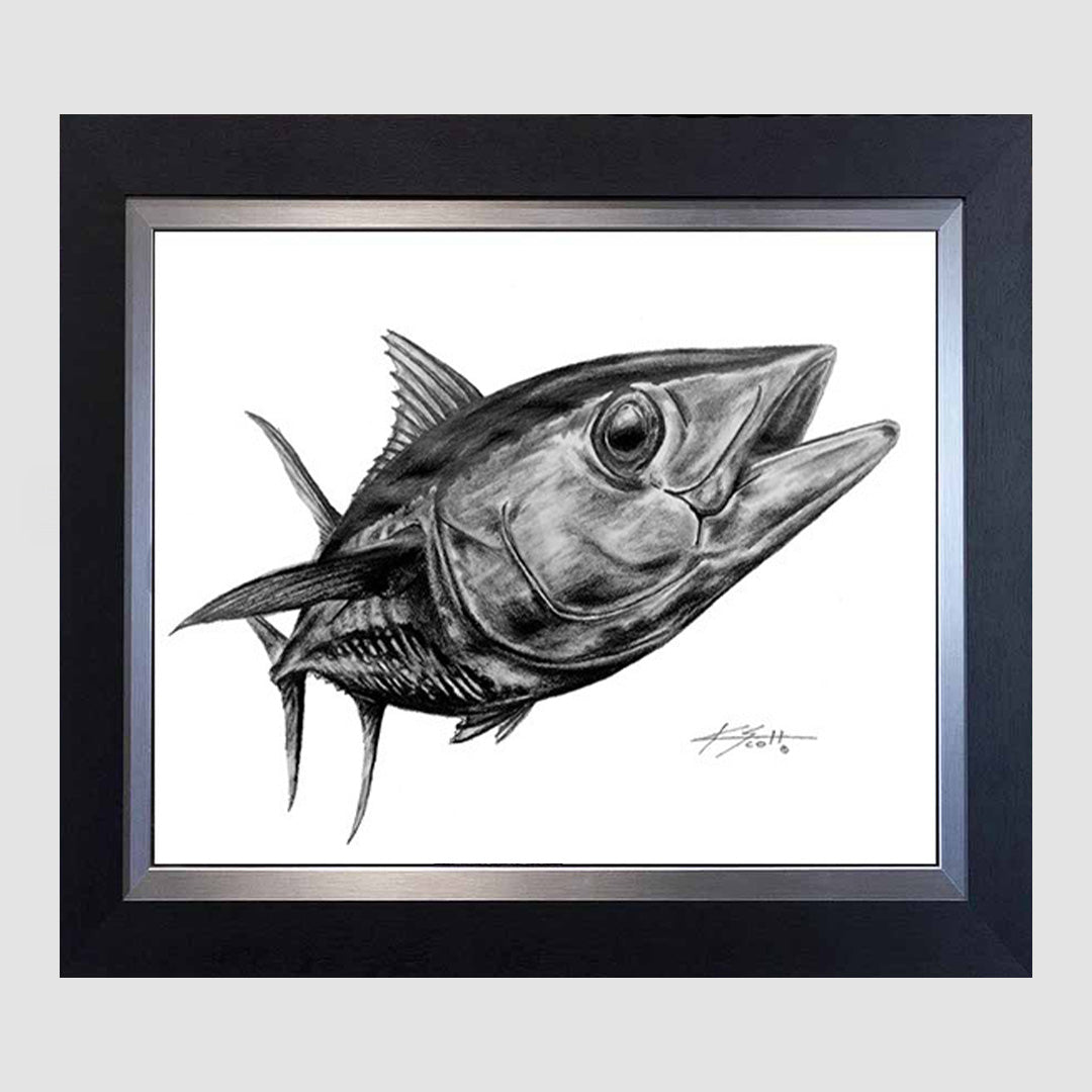 Yellowfin Pencil Marine Artwork