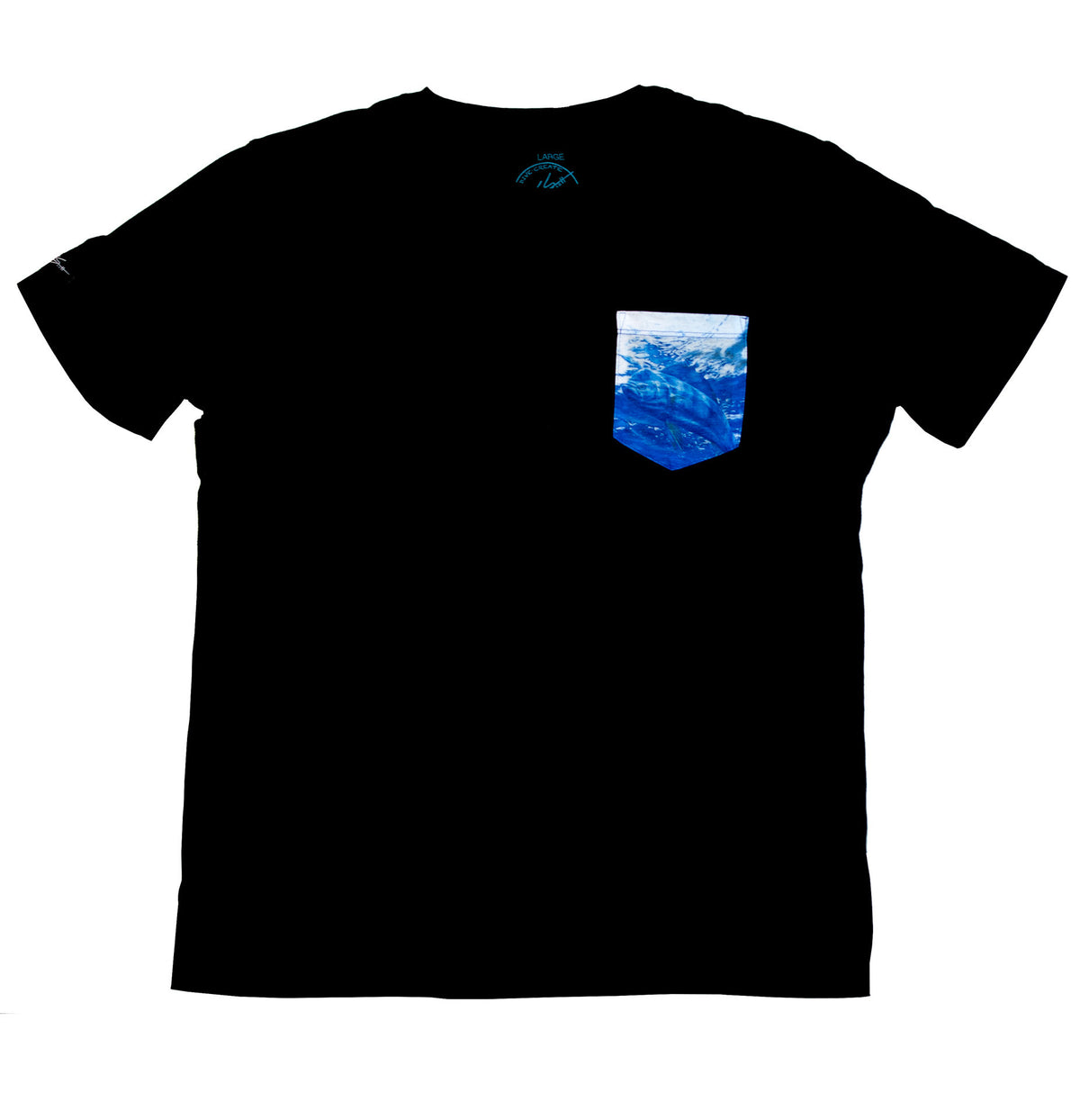 mens contrast pocket tee
