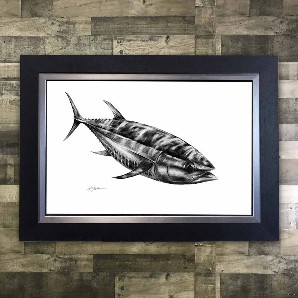Tuna Framed Pencil Art