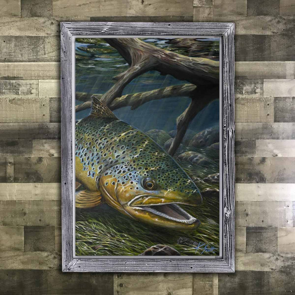 Brown Fish Freshwater Framed Artwork